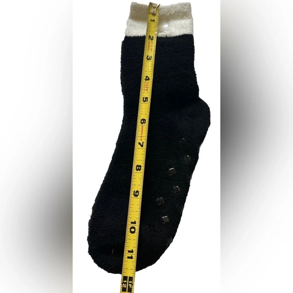 kate spade Black & White Floral Crew Socks